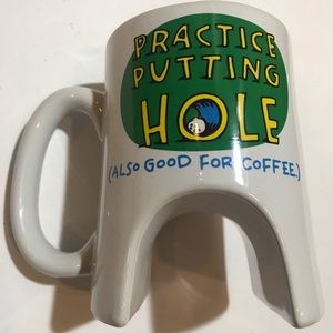 Golf putting coffee mug joke gag gift